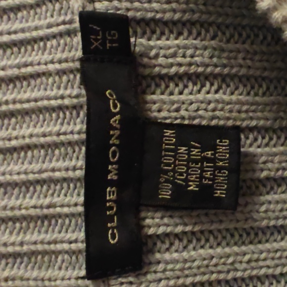 Club Monaco Blue/Grey XL sweater - Picture 3 of 3